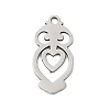 201 Stainless Steel Pendants STAS-F316-06P-02-1