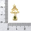 Brass Micro Pave Cubic Zirconia Pendants KK-L258-01G-C02-3