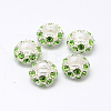 Alloy Rhinestone European Beads X-CPDL-H999-8-1