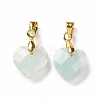 Natural Amazonite Pendants G-C023-07F-2