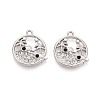 Alloy and Rhinestone Pendants PALLOY-T092-18A-P-1