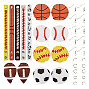  DIY Sport Theme Bracelet Earring Making Kit DIY-TA0005-86-9