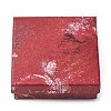 Floral Oil Painting Print Square Cardboard Jewelry Boxes CBOX-A010-01B-05-1
