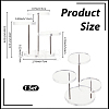 1 Set 5-Tier Round Acrylic Jewelry Riser Stands ODIS-CN0001-06-2