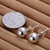 Ball Brass Stud Earrings EJEW-BB11902-3