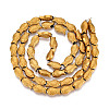 Electroplate Glass Beads Strands EGLA-T025-03G-2