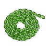 Transparent Imitation Jade Glass Beads Strands GLAA-N005-T10mm-D14-2