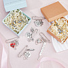 8Pcs 8 Style Nurse's Cap & Infusion Bottle & Caduceus Alloy Charms Safety Pin Brooch JEWB-FH0001-24-4