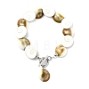 Natural Shiva Eye Shell Charm Bracelets BJEW-JB14014-3