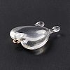 Transparent Resin Pendants RESI-F028-01E-4