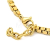 304 Stainless Steel Enamel Box Chain Anchor Link Bracelets for Women BJEW-G717-15G-3