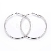 201 Stainless Steel Hoop Earrings EJEW-F188-24P-C-1