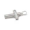 Brass Pave Natural White Shell Pendants KK-S522-01A-P-2