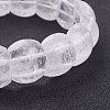 Natural Quartz Crystal Stretch Bracelets BJEW-F256-03-3