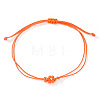 Adjustable Glass Seed Bead Link Bracelets DH6590-2-1