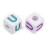 Opaque Acrylic Enamel European Beads AC-ACBA1794-04U-2