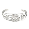 Non-Tarnish 304 Stainless Steel Hollow Open Cuff Bangles BJEW-Q348-03P-03-2