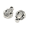 Tibetan Style Alloy Frog Charms TIBEP-O009-28-3