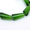 Transparent Glass Bead Strands GLAA-R170-6x12-01L-2