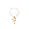 Plastic Imitation Pearl & Alloy & Crystal Rhinestone Finger Rings FS-WG241E1-14-1