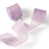 2Rolls Polyester Hot-fix Rhinestone Raw Edges Ribbon OCOR-TA0003-95C-2