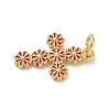 Brass Enamel Pendants KK-A273-02G-3