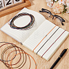 20Pcs 10 Colors Round Nylon Notebook Elastic Bands OCOR-GF0006-52-4