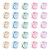 50Pcs Acrylic European Beads MACR-TADJ0001-13L-1