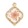 Alloy Epoxy Resin Pendants AL-Z001-08G-04-1