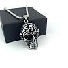 Punk Retro 304 Stainless Steel Skull Pendant Necklaces for Women Men LM6157-4