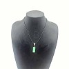 Natural Jade Column Pendant Necklaces FF2991-2-1