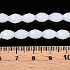 Opaque Solid Color Imitation Jade Glass Beads Strands EGLA-A037-P6x8mm-D01-4