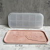 DIY Rectangle with Hand Dish Tray Silhouette Statue Silicone Molds DIY-P070-C01-1