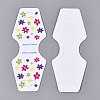 Fold Over Cardboard Paper Jewelry Display Cards for Necklace & Bracelet Storage CDIS-N004-01-2