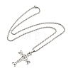 201 Stainless Steel Pendant Necklaces NJEW-H030-05P-2