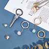 8Pcs 4 Color Alloy Spring Ring Clasps FIND-PH0002-45-2