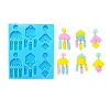 Tassel Earrings DIY Silicone Pendant Molds DIY-Q034-02-1