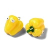 Cartoon Opaque Resin Vegetable Pendants CRES-B018-07B-2