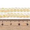 Baking Paint Transparent Glass Beads Strands DGLA-N011-4mm-02-4