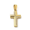 Ion Plating(IP) 304 Stainless Steel Micro Pave Cubic Zirconia Pendants STAS-Z107-08G-06-1