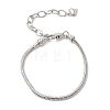 Brass Snake Chain Bracelets for Women BJEW-H639-08P-4