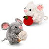 Two Mini  Mice Crochet Sets PW-WG48550-01-1