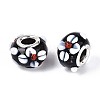 Handmade Lampwork European Beads LAMP-Q029-03K-2