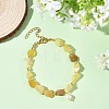 Natural Yellow Opal Beads & Natural Cultured Freshwater Pearl Charm Bracelets for Women BJEW-JB14216-2