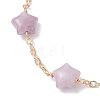 Natural Amethyst Beaded Link Bracelets BJEW-JB12851-02-3
