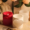 Valentine's Day Theme Column with Heart DIY Candle Cup Silicone Molds DIY-G098-02C-5
