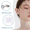 40Pcs 5 Size Crystal Rhinestone Tiny Star Stud Earrings EJEW-TA0001-13-15