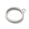 304 Stainless Steel Open Back Bezel Pendants STAS-B126-06B-P-2