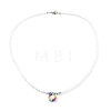 Beaded Necklaces & 304 Stainless Steel Satellite Chain Necklace Sets NJEW-JN03459-14
