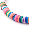 Handmade Polymer Clay Heishi Beads Stretch Bracelets Sets BJEW-SZ0001-59-13